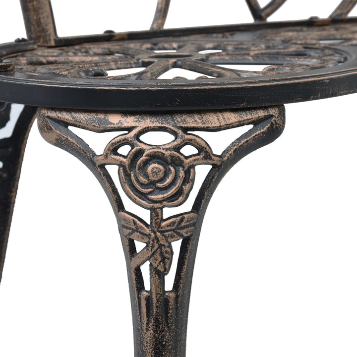 bistrobænk 100 cm bronzestøbt aluminium
