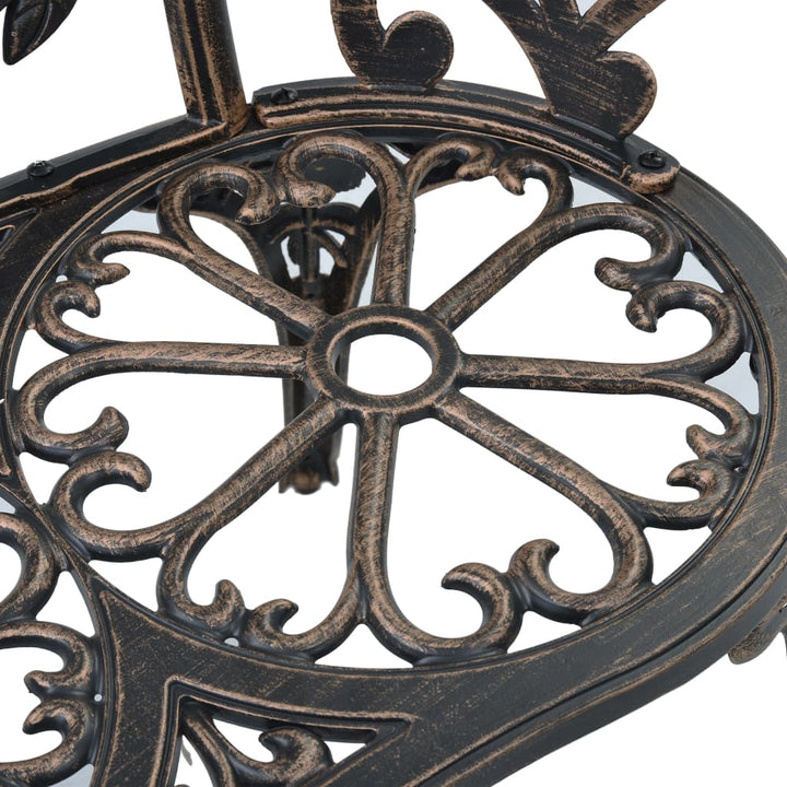 bistrobænk 100 cm bronzestøbt aluminium