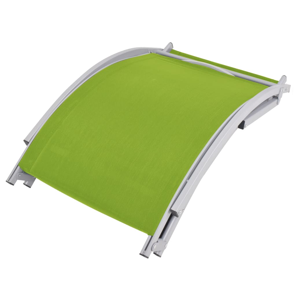 foldbare liggestole 2 stk. textilene grøn