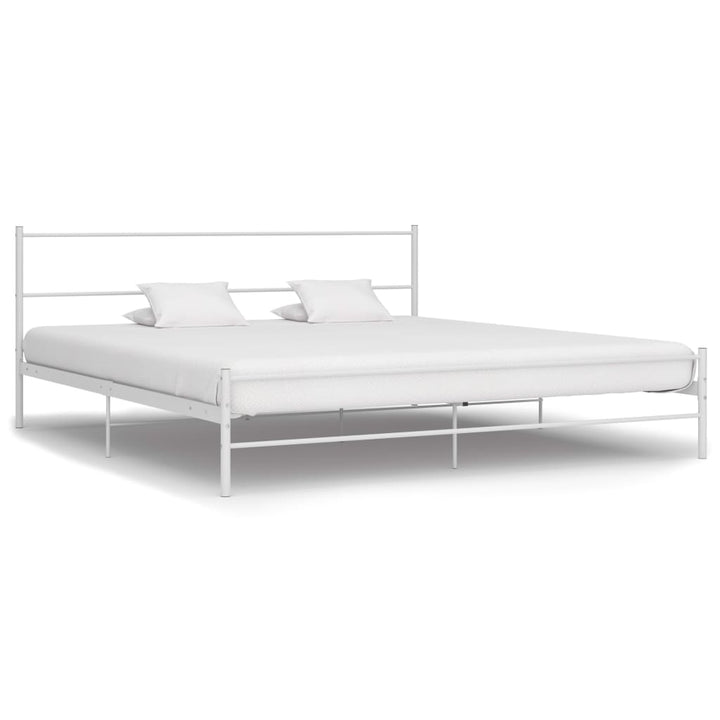 sengestel 160 x 200 cm metal hvid