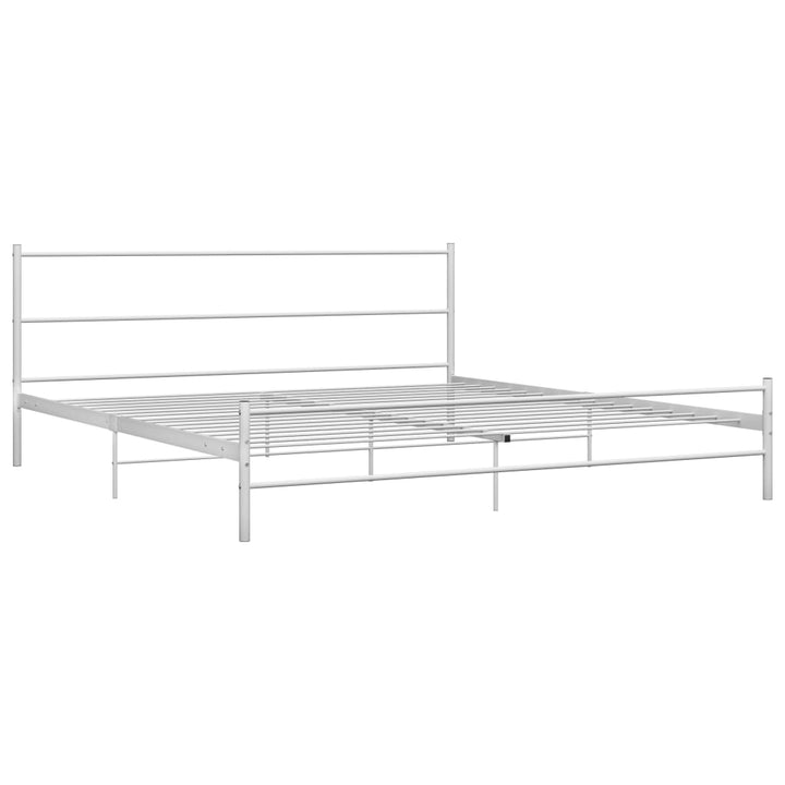 sengestel 160 x 200 cm metal hvid