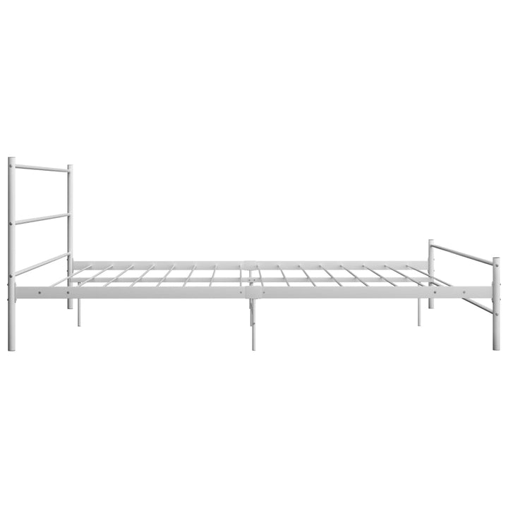 sengestel 160 x 200 cm metal hvid