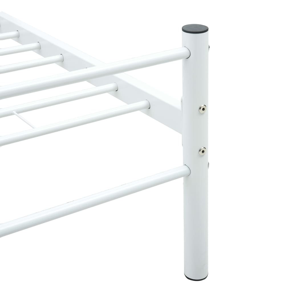 sengestel 160 x 200 cm metal hvid
