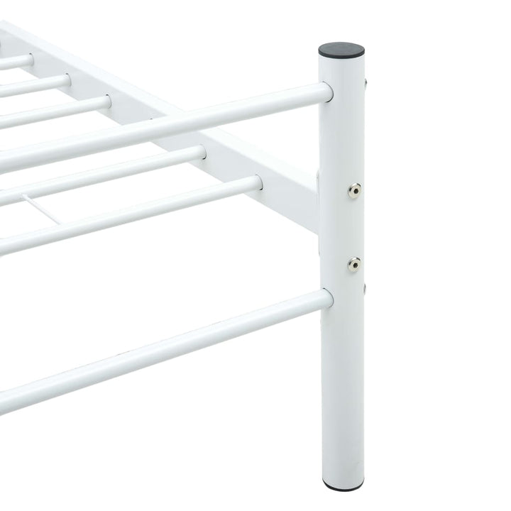 sengestel 160 x 200 cm metal hvid
