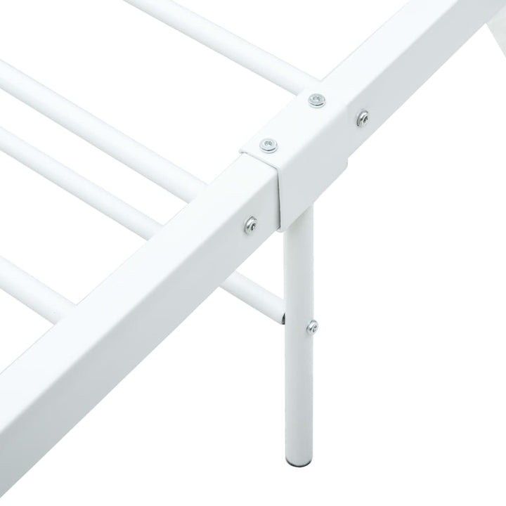 sengestel 160 x 200 cm metal hvid