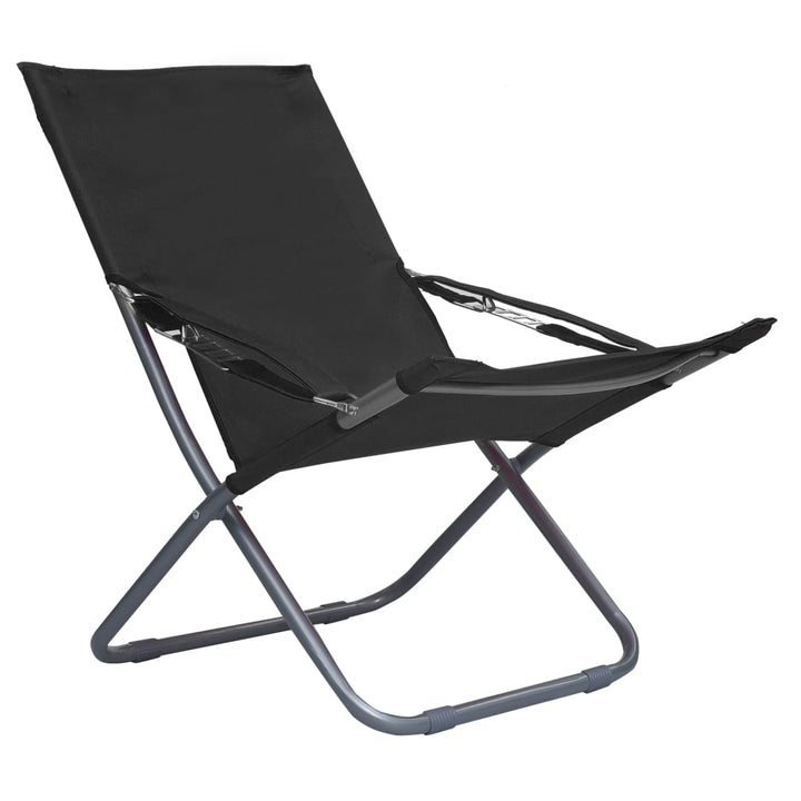 foldbare strandstole 2 stk. stof sort