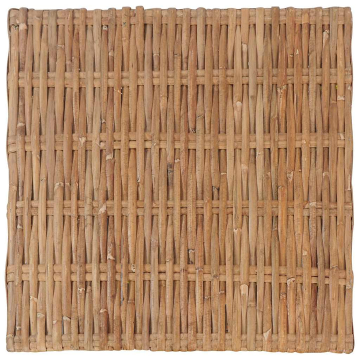 fodskammel med hynde naturlig rattan