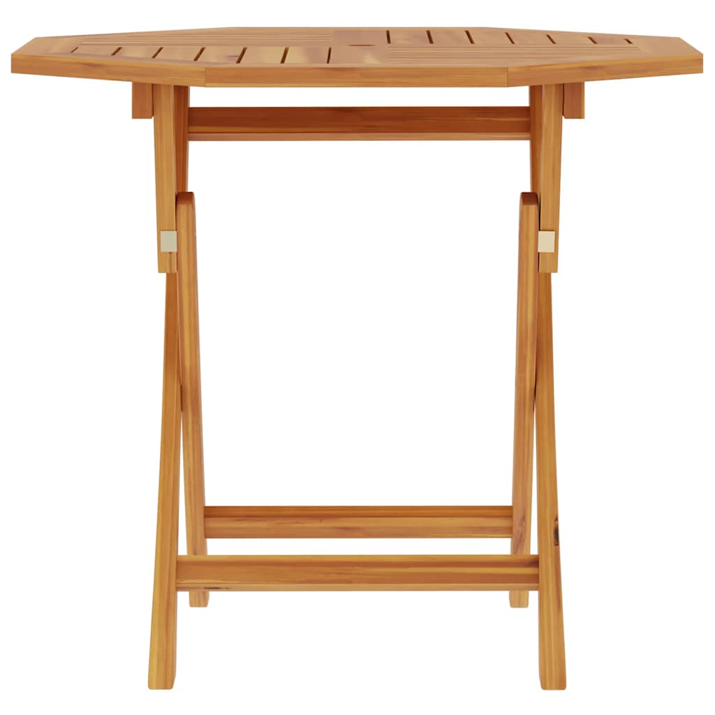 foldbart havebord 85x85x76 cm massivt teaktræ