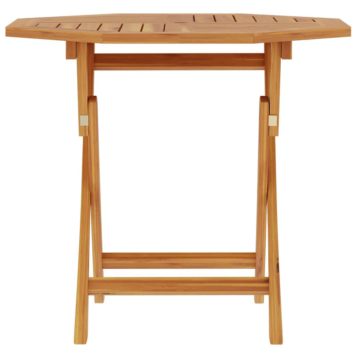 foldbart havebord 85x85x76 cm massivt teaktræ