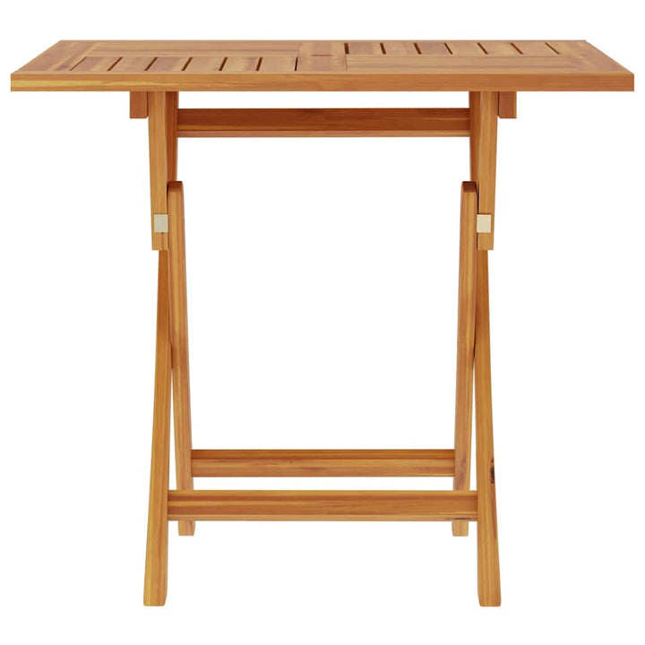 foldbart havebord 85x85x76 cm massivt teaktræ