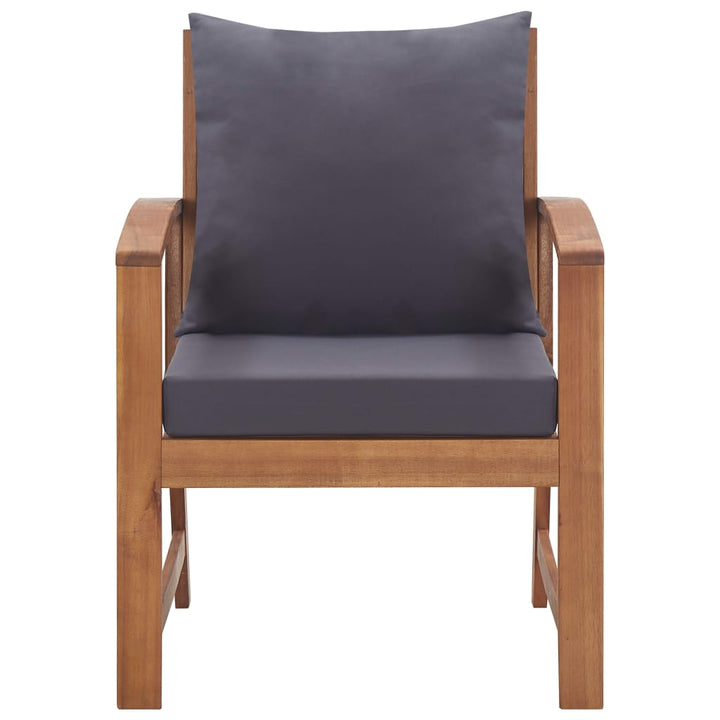 haveloungesæt 4 dele med hynder massivt akacietræ