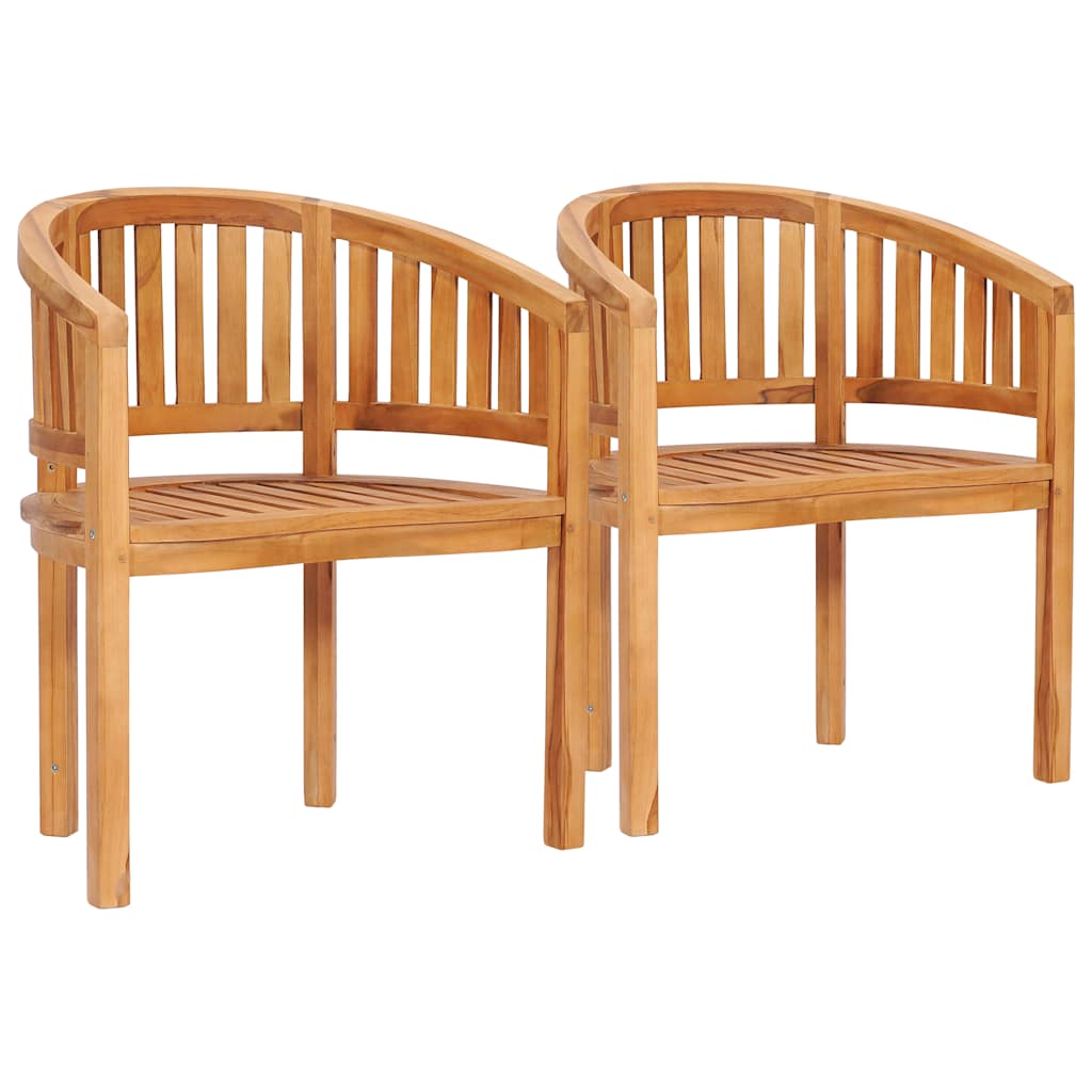 havestole 2 stk. massivt teaktræ