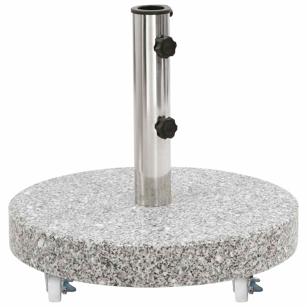parasolfod 30 kg rund granit grå