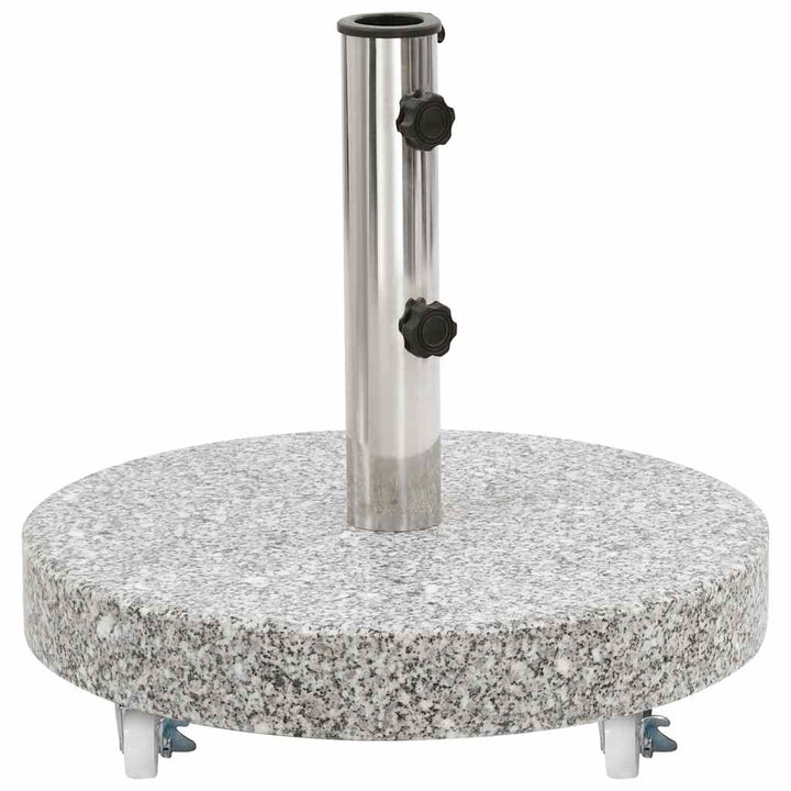 parasolfod 30 kg rund granit grå