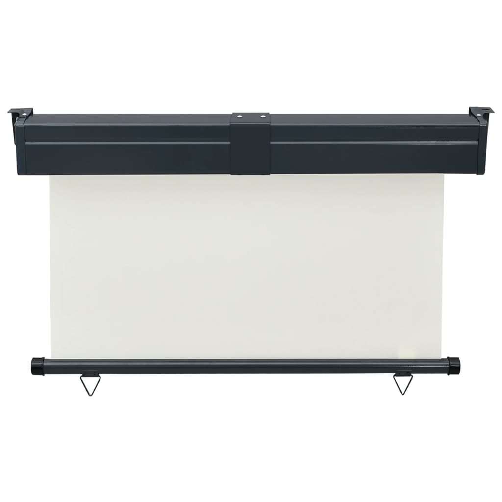 sidemarkise til altan 125x250 cm cremefarvet