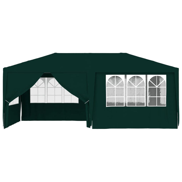 festtelt med sidevægge 4x6 m 90 g/m² grøn