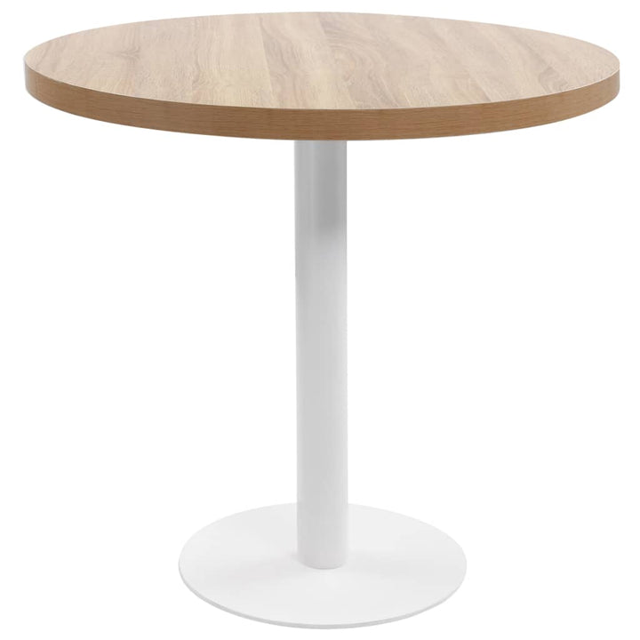 bistrobord 80 cm MDF lysebrun