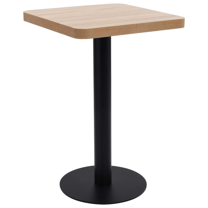 bistrobord 50x50 cm MDF lysebrun