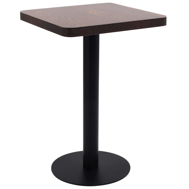 bistrobord 50x50 cm MDF mørkebrun