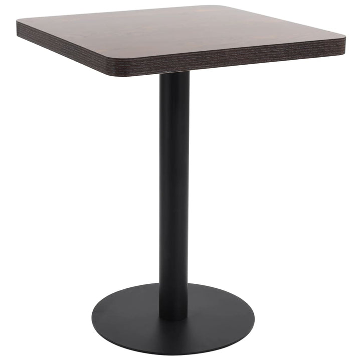bistrobord 60x60 cm MDF mørkebrun