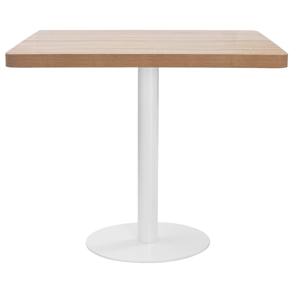 bistrobord 80x80 cm MDF lysebrun