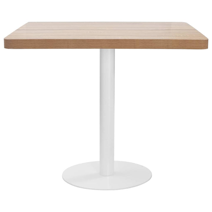 bistrobord 80x80 cm MDF lysebrun