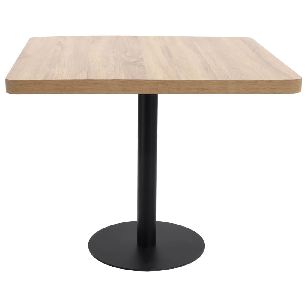bistrobord 80x80 cm MDF lysebrun
