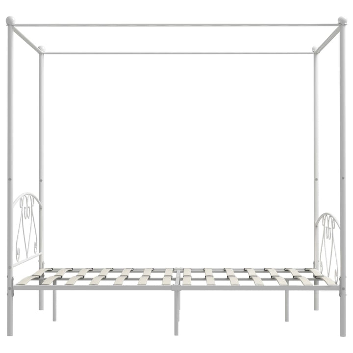 sengestel til himmelseng 160 x 200 cm metal hvid