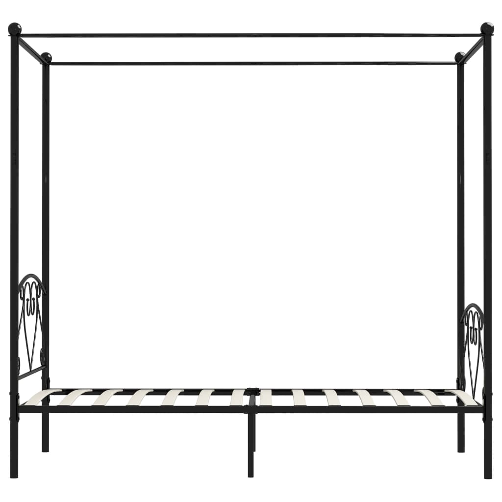 sengestel til himmelseng 120 x 200 cm metal sort