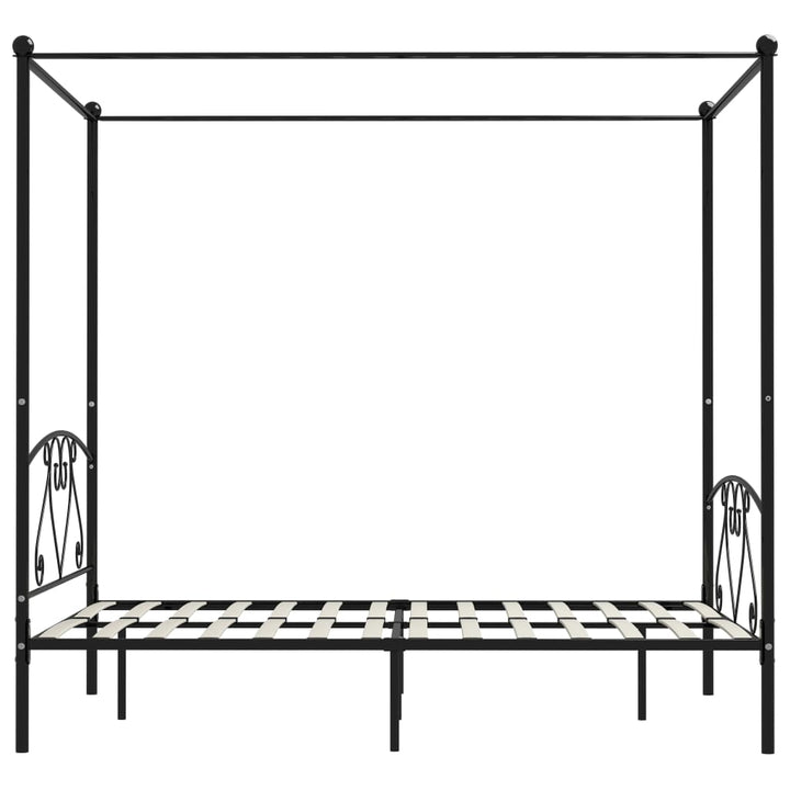 sengestel til himmelseng 140 x 200 cm metal sort