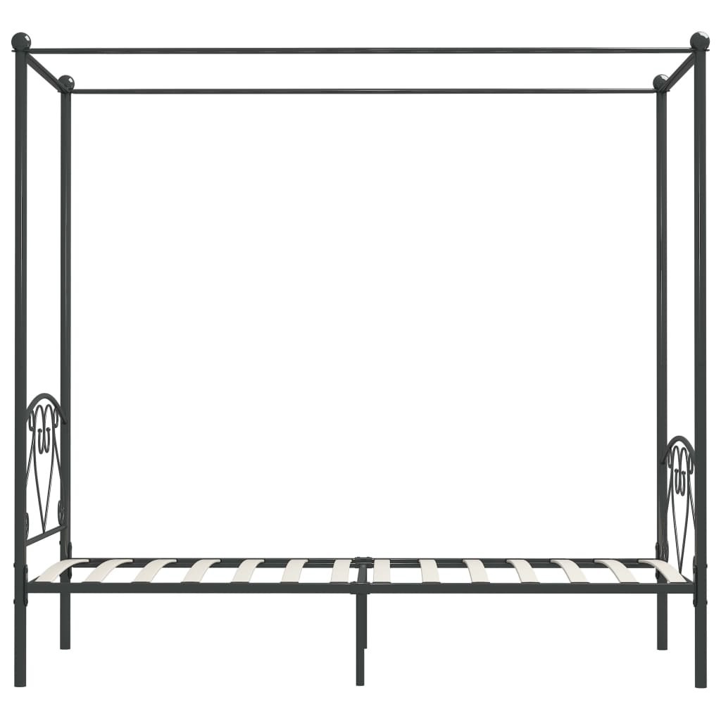 sengestel til himmelseng 100 x 200 cm metal grå