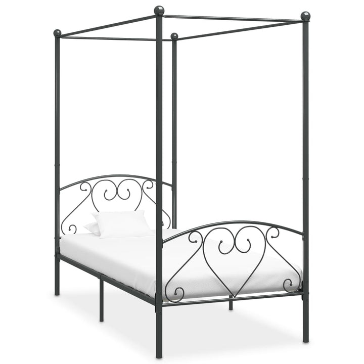 sengestel til himmelseng 120 x 200 cm metal grå