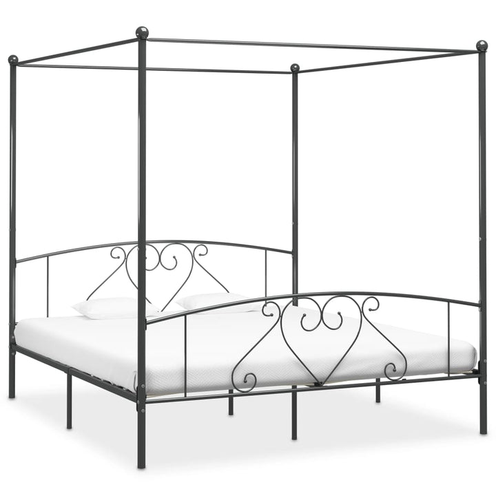 sengestel til himmelseng 180 x 200 cm metal grå