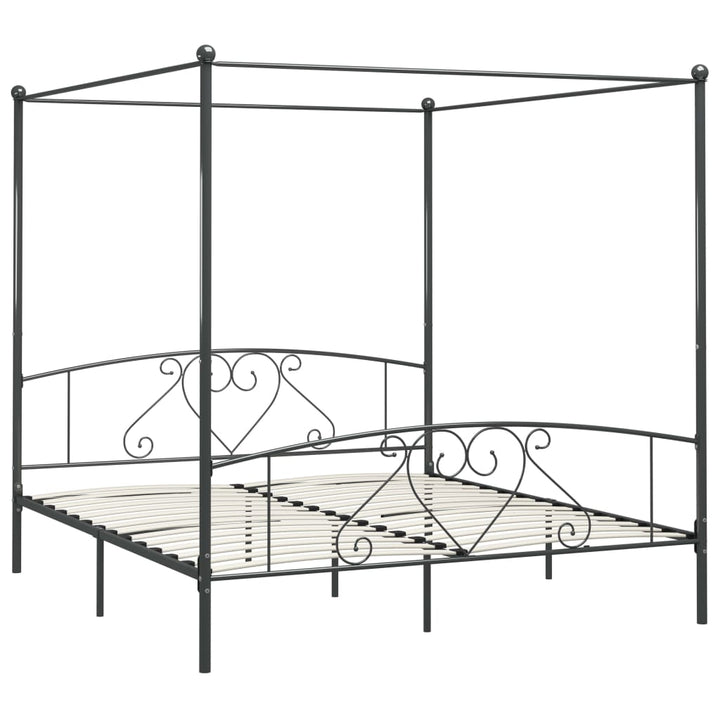 sengestel til himmelseng 180 x 200 cm metal grå