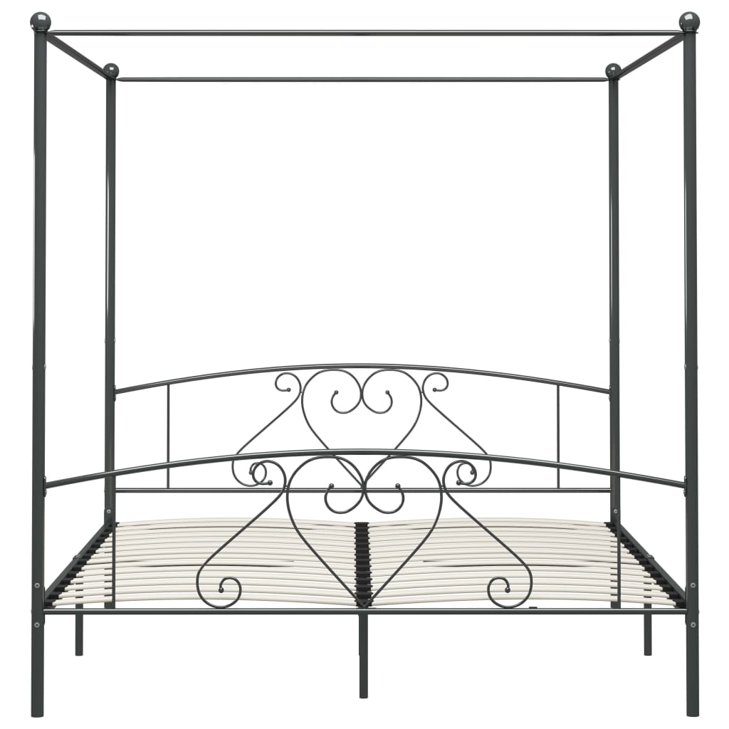 sengestel til himmelseng 180 x 200 cm metal grå