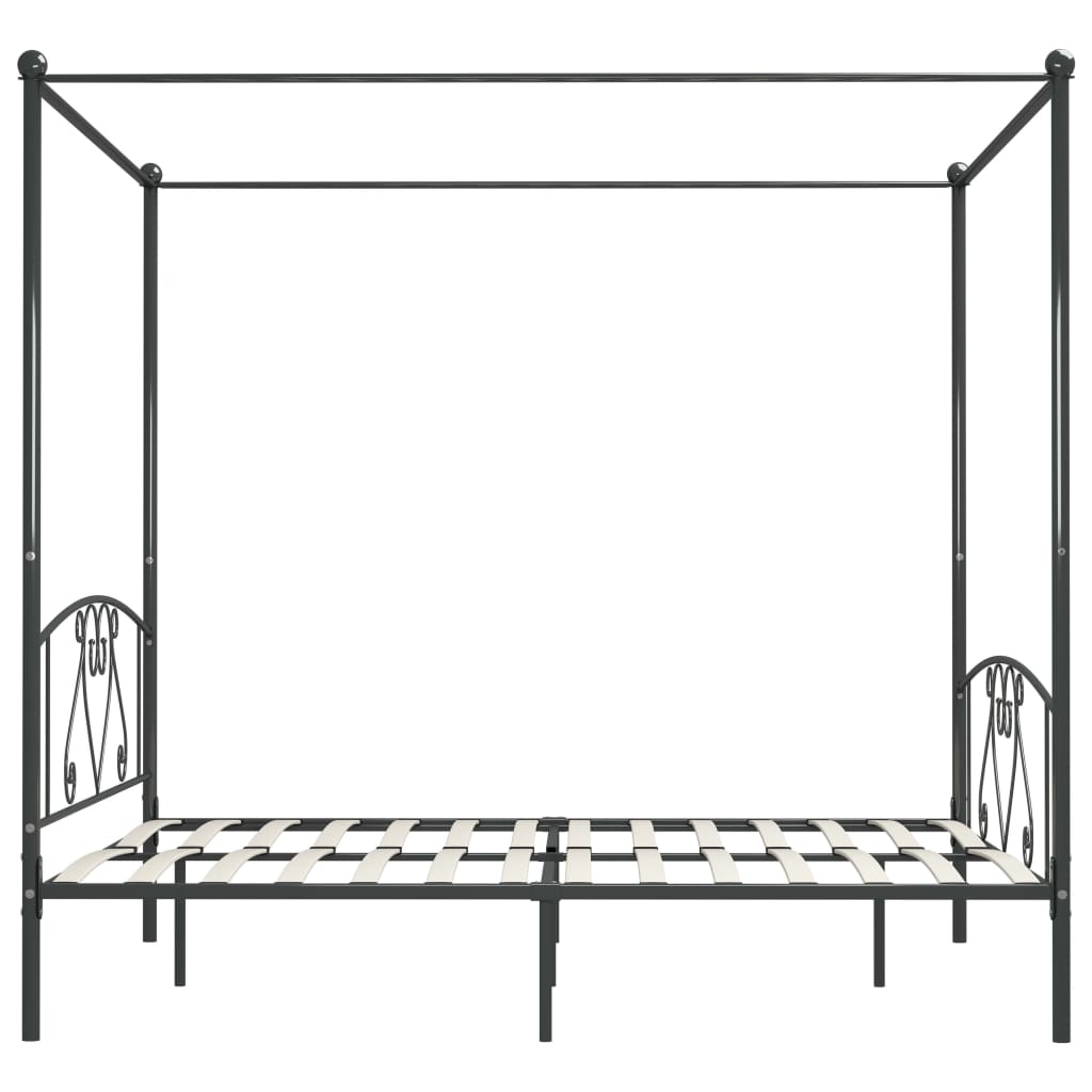 sengestel til himmelseng 180 x 200 cm metal grå