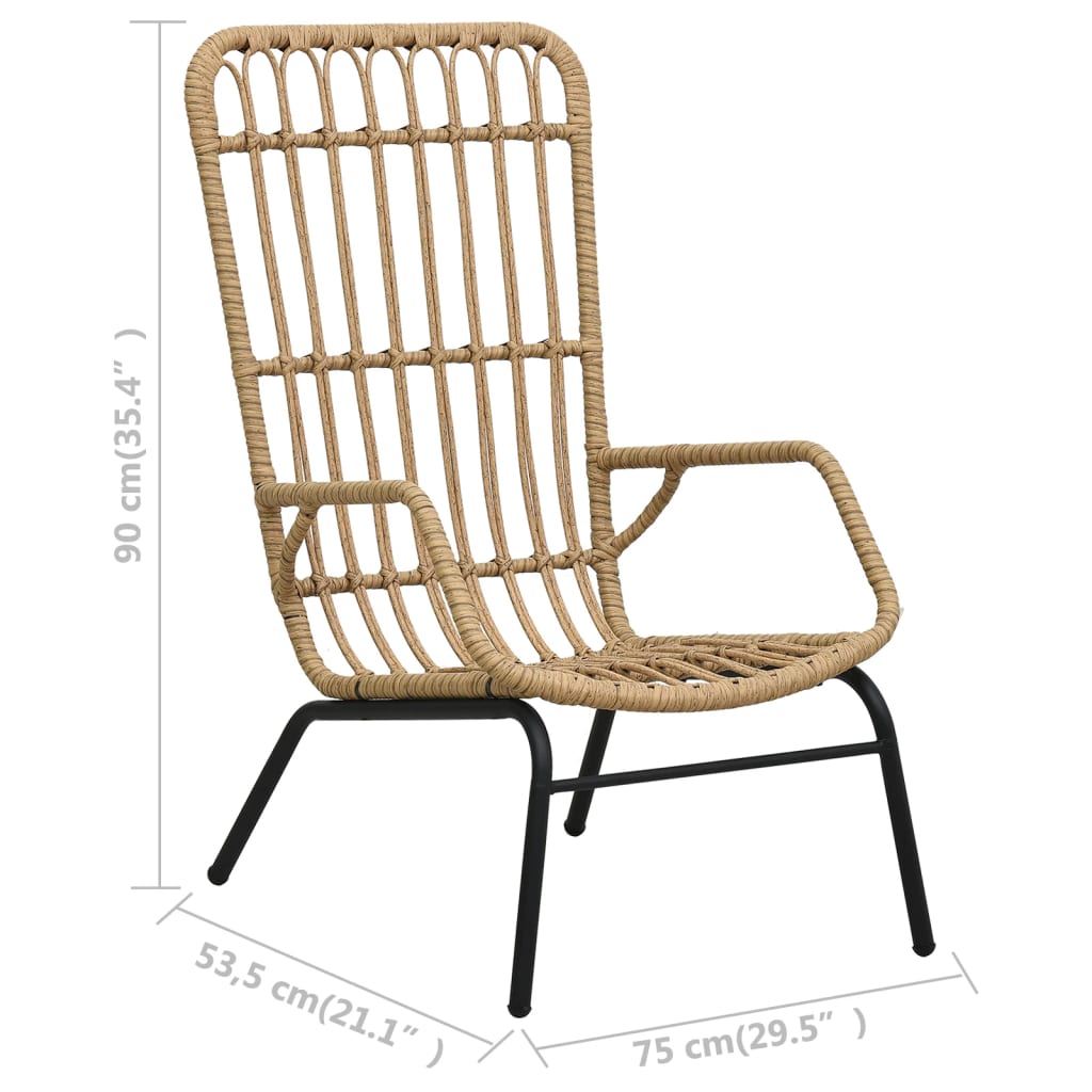 havestol polyrattan lysebrun