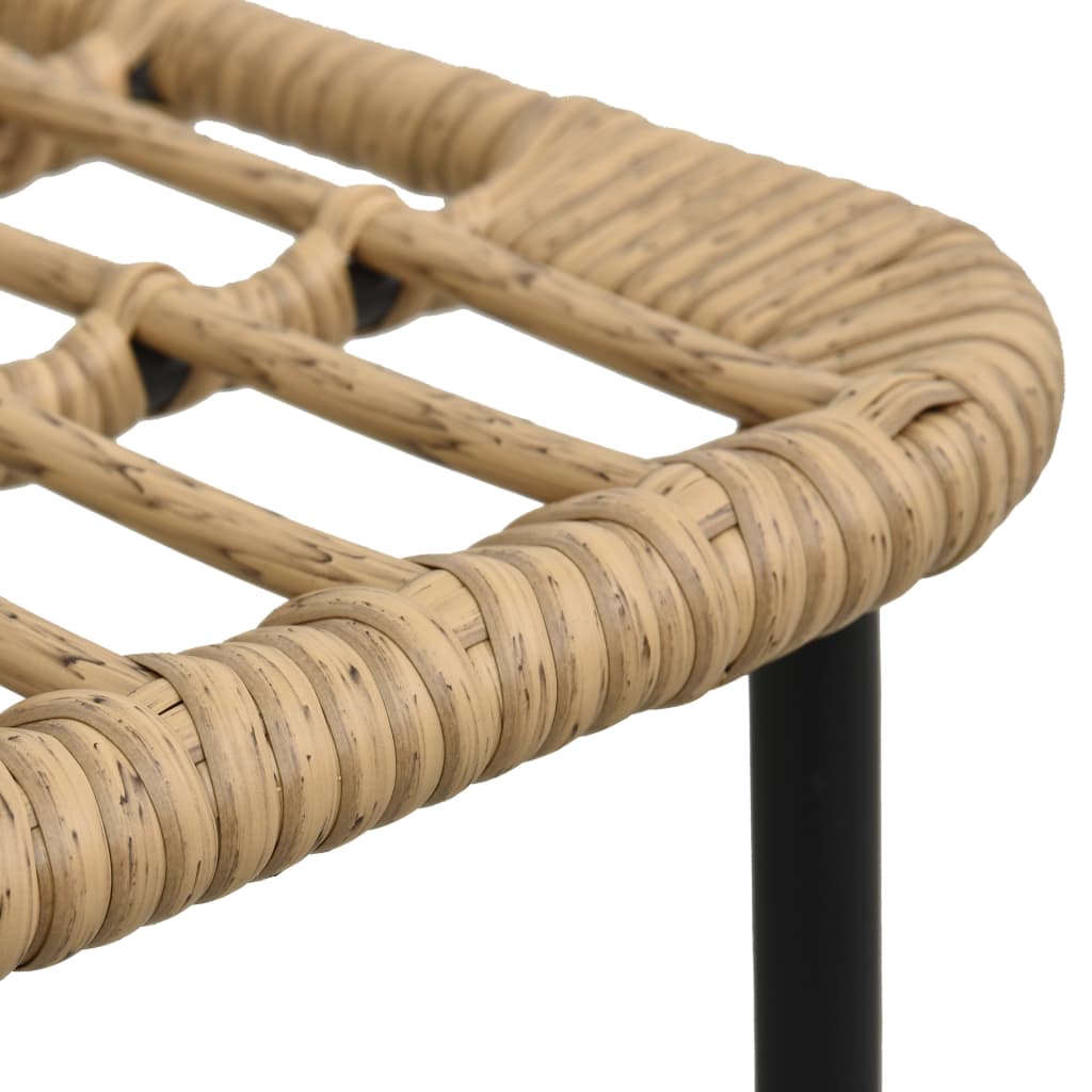 havestole 2 stk. polyrattan egetræsfarve