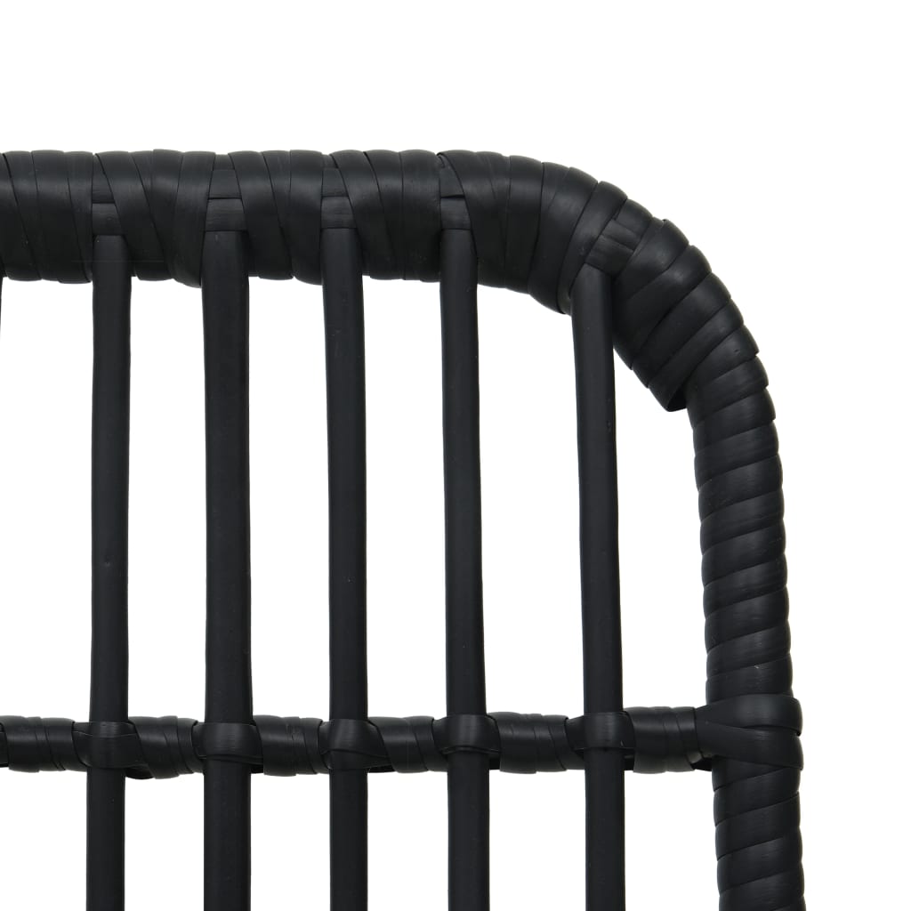 havestole 2 stk. polyrattan sort