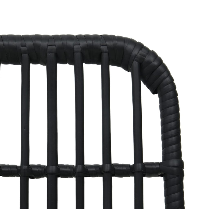 havestole 2 stk. polyrattan sort