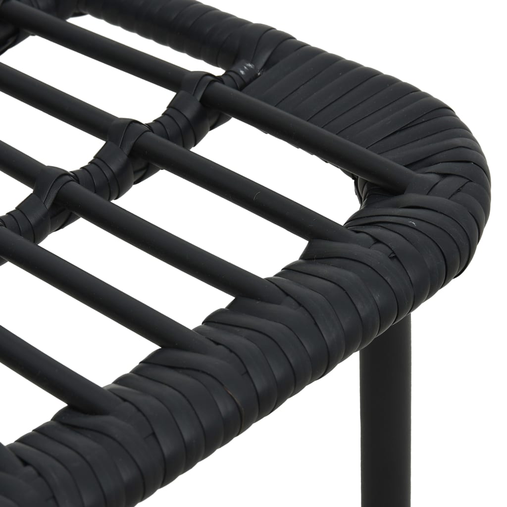 havestole 2 stk. polyrattan sort