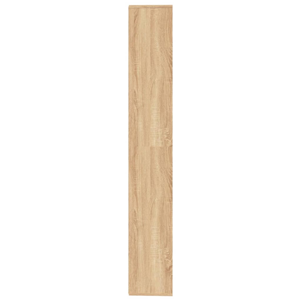 bogreol/rumdeler 155x24x160 cm konstrueret træ sonoma-eg