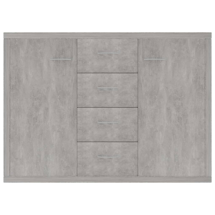 skænk 88x30x65 cm konstrueret træ betongrå