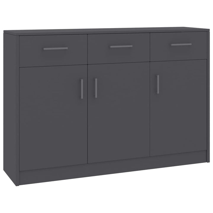 skænk 110x30x75 konstrueret træ grå