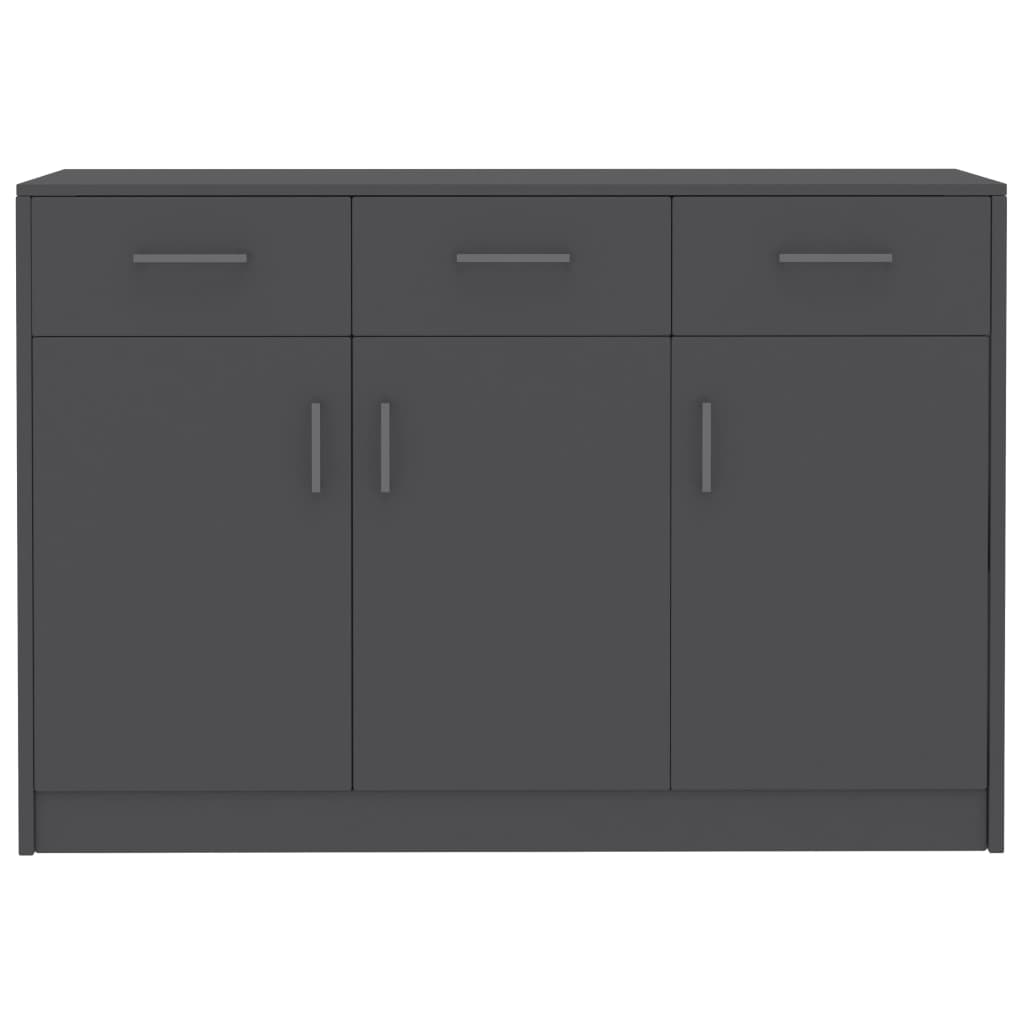 skænk 110x30x75 konstrueret træ grå