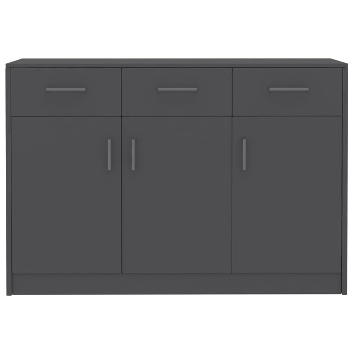 skænk 110x30x75 konstrueret træ grå