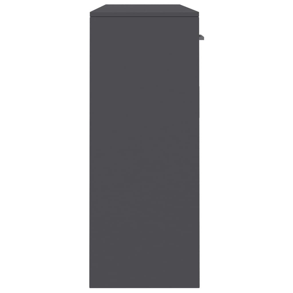 skænk 110x30x75 konstrueret træ grå