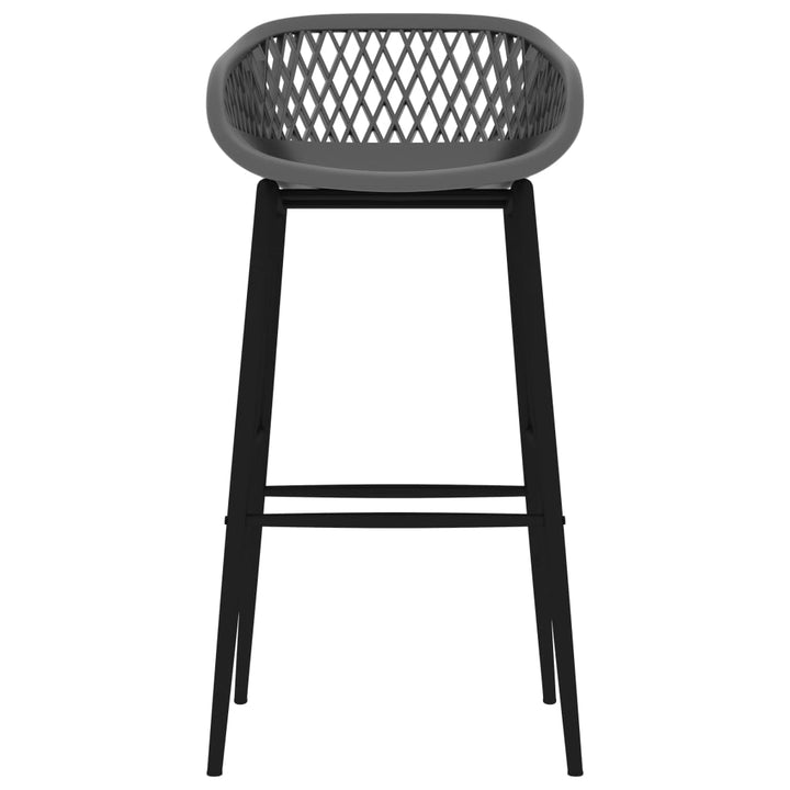 barstole 2 stk. grå