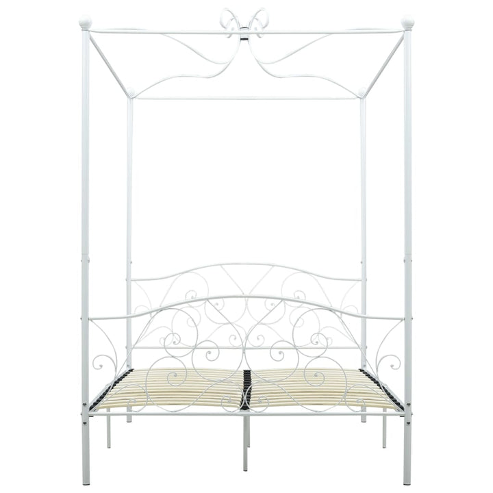 sengestel til himmelseng 120 x 200 cm metal hvid