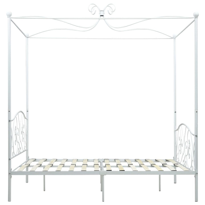 sengestel til himmelseng 120 x 200 cm metal hvid